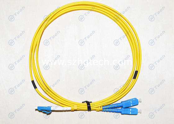 High Effective SC To LC Single Mode Patch Cable 9/125μM For Local Area Network