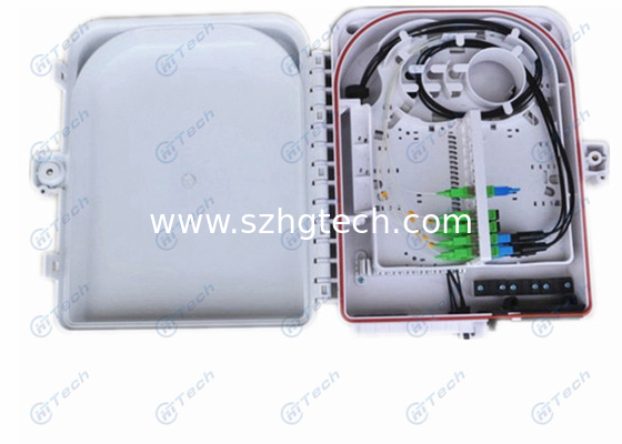 24 Ports Fiber Termination Box , 24Cores Fiber Optic FTTH Distribution Box Rainfall Resistant