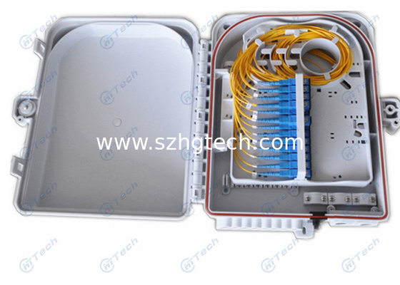 24 Ports Fiber Termination Box , 24Cores Fiber Optic FTTH Distribution Box Rainfall Resistant