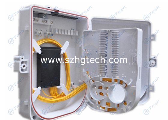 24 Ports Fiber Termination Box , 24Cores Fiber Optic FTTH Distribution Box Rainfall Resistant