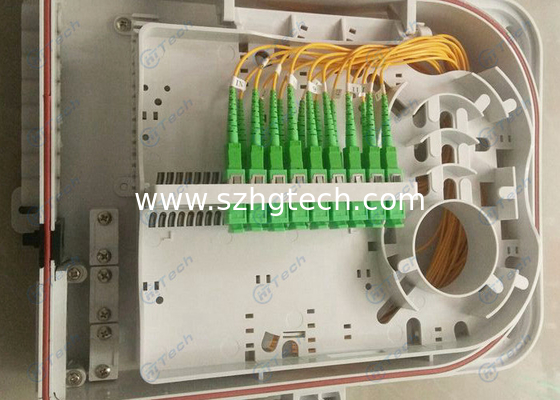 24 Ports Fiber Termination Box , 24Cores Fiber Optic FTTH Distribution Box Rainfall Resistant