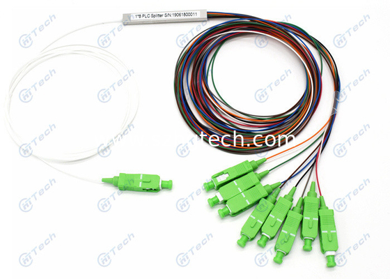 SC Apc Fiber Optic PLC Splitter / 1x8 PLC Splitter With IEC Standard Connector