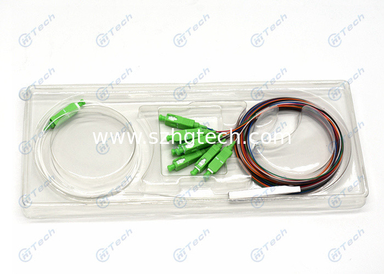 SC Apc Fiber Optic PLC Splitter / 1x8 PLC Splitter With IEC Standard Connector