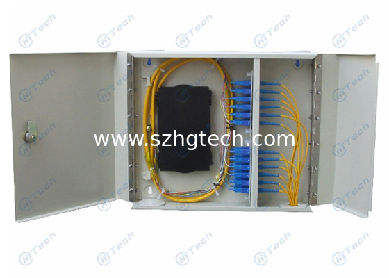 Bending Radius 4mm Fiber Optic Distribution Box SC Type White Color With Various Accessories