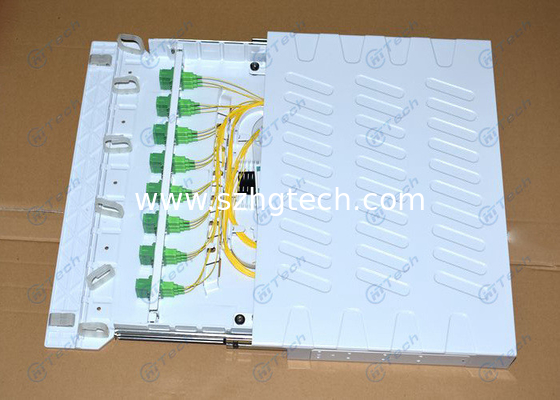 Light Weight 24 Port SC Fiber Patch Panel , Fiber Cable Patch Panel ABS / PC Material