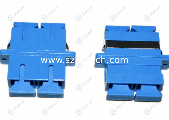 Telecom Blue SC Fiber Optic Adapter Easy Operate For Data Processing Networks