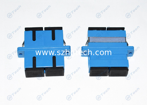 Telecom Blue SC Fiber Optic Adapter Easy Operate For Data Processing Networks