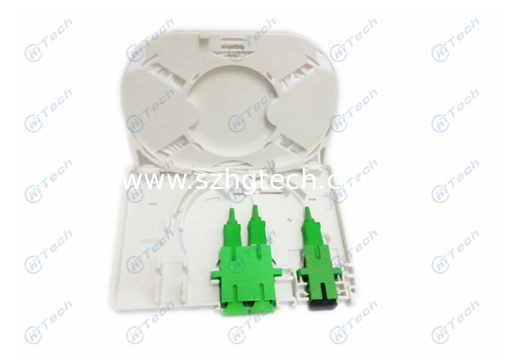 Multi Functional FTTH Splitter Box 1-4Cores With SC SX/SC DX Fiber Adapter