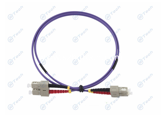 2.0mm SC Fiber Optic Jumper Orange Color -40 To +85 Temperature ≤0.2dB