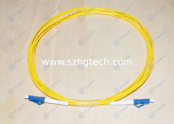 OM3 Duplex Fiber Optic Jumper LC To LC Tensile Strength > 10kg Customized Length
