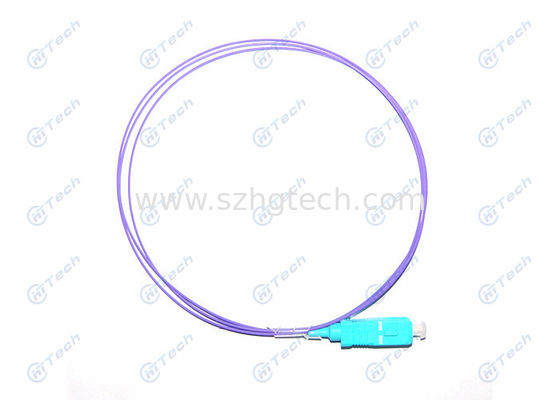 Yellow Color LC Pigtail Single Mode 12 Cores Round Type Repeatability ≤0.1dB With Jacket