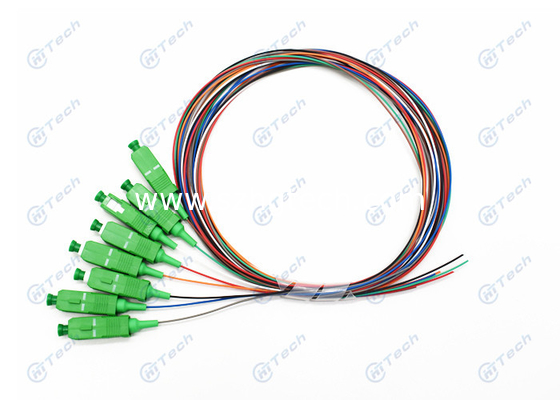 12 Pack SC Pigtail Single Mode 0.9mm 9/125μM Inner Ceramic Ferrule Without Jacket