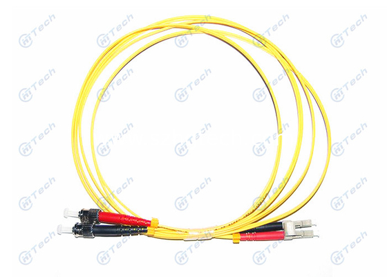 LSZH Cable Fiber Optic Jumper ST To LC With Special Flame Retardant Coating