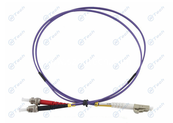 LSZH Cable Fiber Optic Jumper ST To LC With Special Flame Retardant Coating