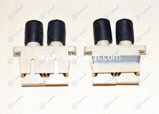 Multi Mode SC-ST Fiber Optic Connector Adapters Plastic Duplex Repeatability 0.2dB