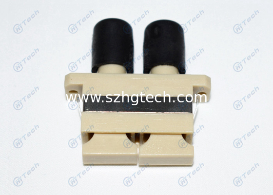 Multi Mode SC-ST Fiber Optic Connector Adapters Plastic Duplex Repeatability 0.2dB