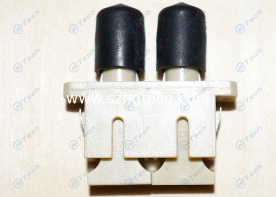 Multi Mode SC-ST Fiber Optic Connector Adapters Plastic Duplex Repeatability 0.2dB