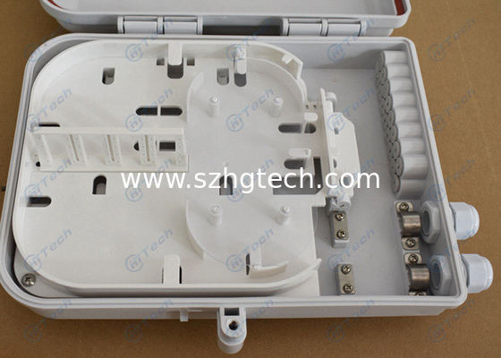 SC APC Connector Fiber Optic Cable Box , 16 Cores 16 Port Fiber Splitter Distribution Box