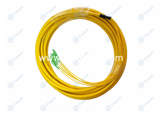SC / APC Fiber Optic Pigtail For Bundle Fan Out Distribution / Ruggedized Cable