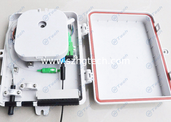 8 Cores Fiber Optic Distribution Box PBT Material With SC Duplex Fiber Optic Adapter