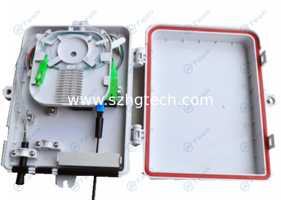 8 Cores Fiber Optic Distribution Box PBT Material With SC Duplex Fiber Optic Adapter