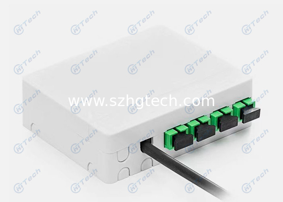 SC Simplex Adapter FTTH Splitter Box Mini Thin Dimension 100 X 80 X 30mm