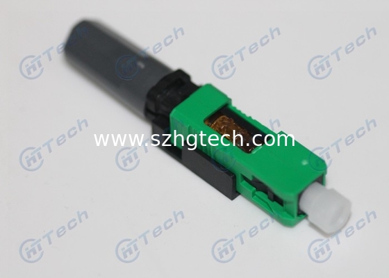Fast Assemble Fiber Optic Connectors / SC APC Connector High TEMP 110℃