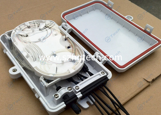 Indoor 6 Cores Fiber Optic Splitter Box 6 Ports For Connected FTTH Drop Inside Cables