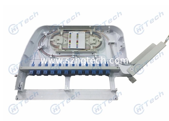 Plastic SC Fiber Optic Patch Panel 24 Port Various Cold Rolled Steel Adapter Plate Available