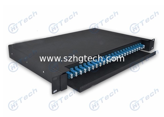 Sliding 24 Port Wall Mount Patch Panel Weight 4.8Kg With 24 Cores ODF Adapter