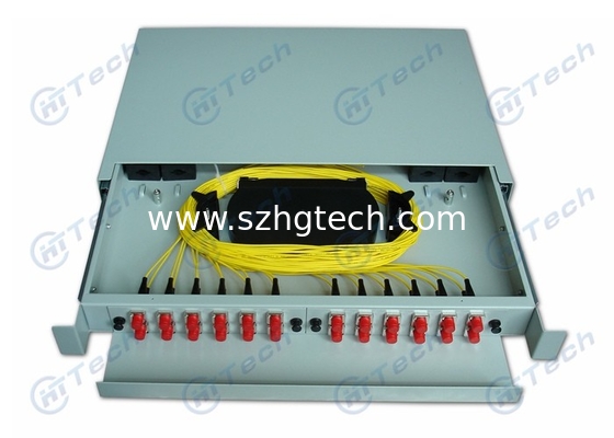 48 Cores FC ODF Fiber Optic Patch Panel Slidable Type With Aluminum Sliding Fittings