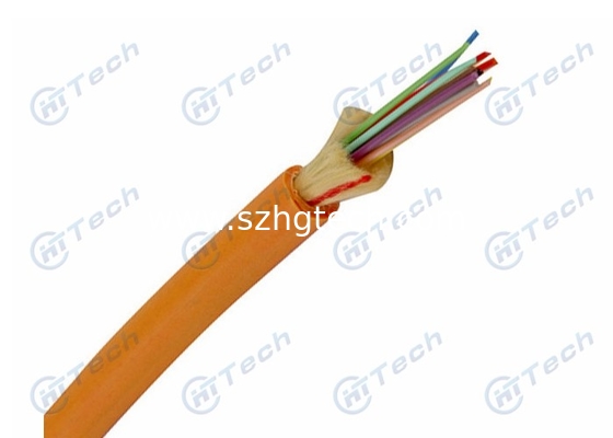 Tight Buffered Fiber Optic Cable 2-24 Cores Excellent Strip Force Stability