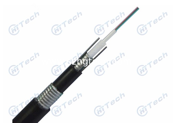 Outdoor Fiber Optic Cable Central Loose Tube Double Steel Tape Easy Installation