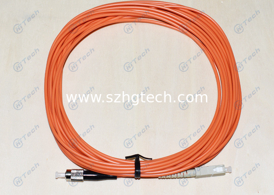 Multimode FC To SC  Patch Cord , Fiber Jumper Cables Excellent Polished