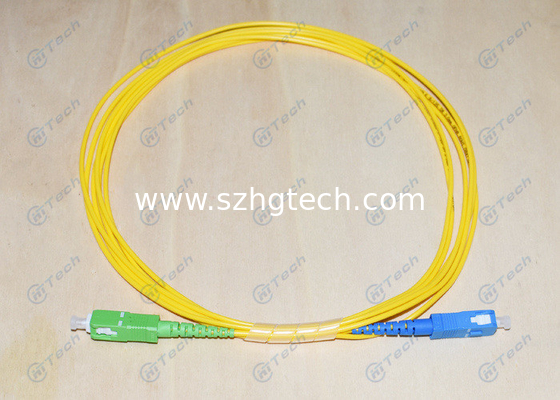 SC UPC - SC APC Fiber Optic Jumper Strong Tensile Strength Vibration ≤0.2dB