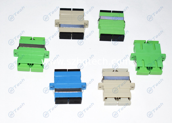 Duplex SC Fiber Optic Adapter Single Mode / Multi Mode For Telecom Network