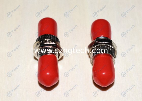 Simplex ST To ST Fiber Coupler Red Color Outstanding Mechanical Characters