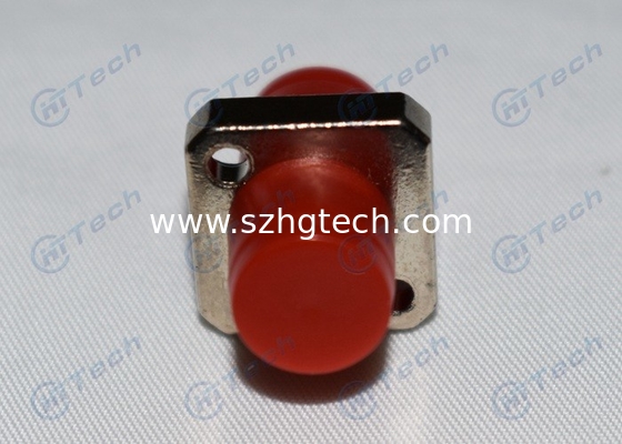 Telecom FC Fiber Optic Adapter Durability > 1000 Times With Square Type Ceramic Sleeve