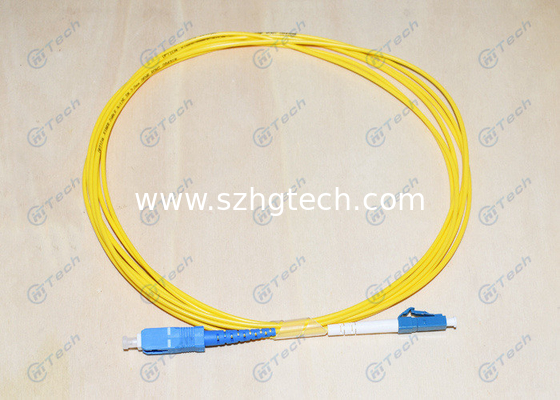 Zero - Defects QA Program Fiber Optic Jumper Simplex SC-LC Patch Cord High Strength