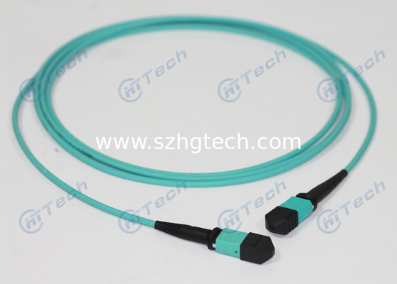 Singlemode MTP Patch Cord 10G 40G MPO Fiber Jumper Durable ROHS Certificated