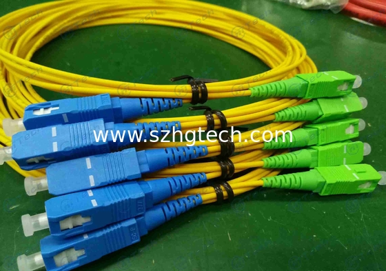 FTTH FTTB FTTX Network Fiber Optic Patch Cables Single Mode SC APC SC UPC Connector