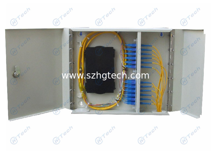 Bending Radius 4mm Fiber Optic Distribution Box SC Type White Color With Various Accessories