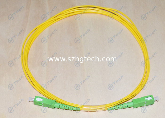 SC / Apc Fiber Optic Jumper Interchangeability ≤0.2dB Various Boot Sizes Available