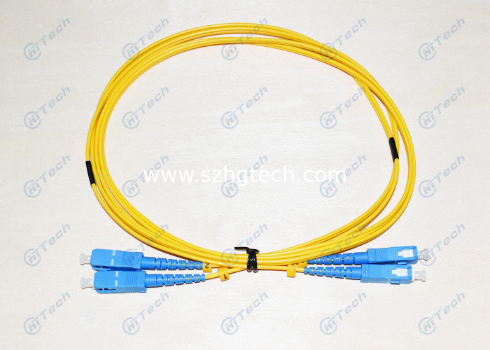 0.3dB Insertion Loss Armored Fiber Optic Patch Cable Duplex 3M Fiber Jumper