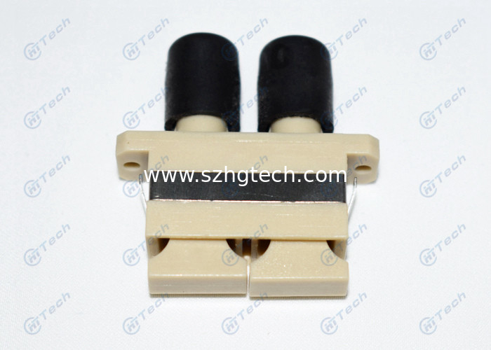 Multi Mode SC-ST Fiber Optic Connector Adapters Plastic Duplex Repeatability 0.2dB