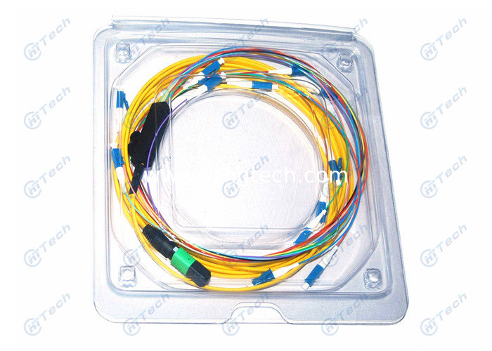 LC To MPO MTP Patch Cord 9/125um Singlemode Ribbon Type Precise Connecting