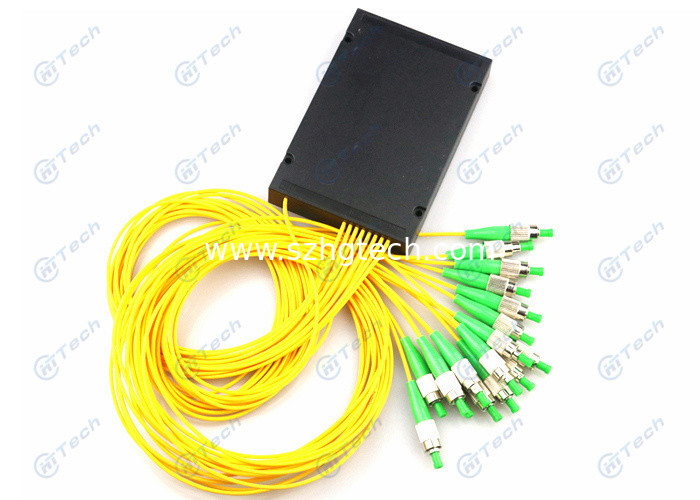 1 X 16 Fiber Optic PLC Splitter Good Interchangeability With FC APC Connector