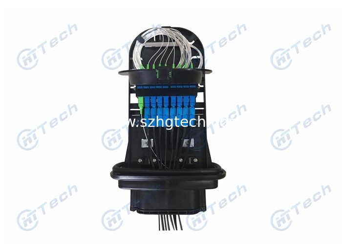 24 Cores Fiber Optic Joint Enclosure Max Capacity 288 Fiber PP Materials With UV