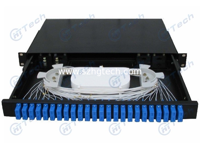 Draw Type Fiber Optic Patch Panel SC Duplex Dimension 430 × 300 × 1U MM