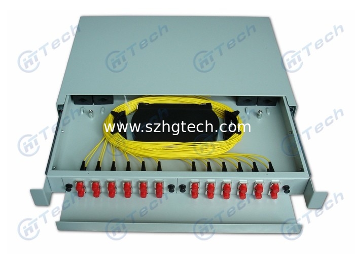 48 Cores FC ODF Fiber Optic Patch Panel Slidable Type With Aluminum Sliding Fittings